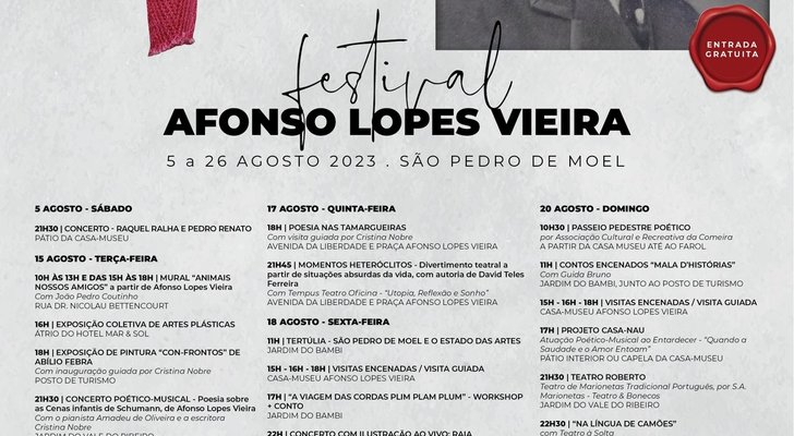 Programa Festival Afonso Lopes Vieira